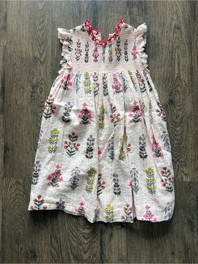 Pink Chicken Girls' Pink Floral Smocked Dress - Size 6